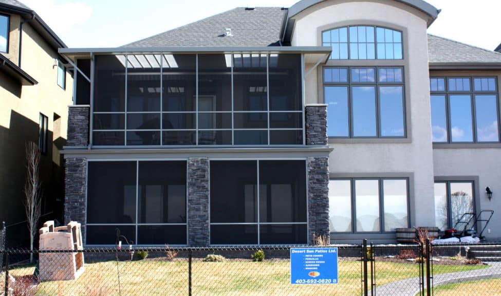 Calgary screen room patio cover