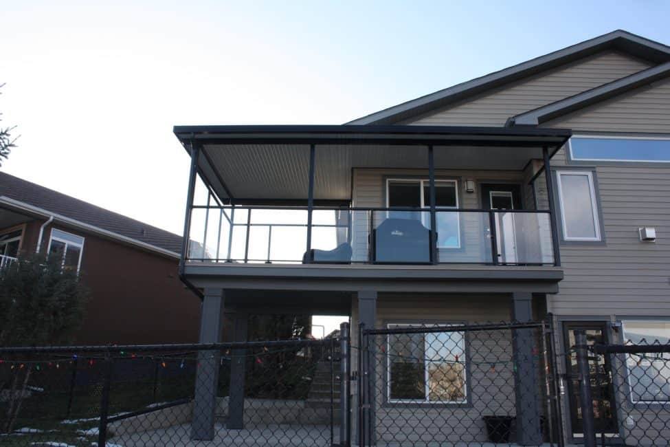 Patio Cover Winter Install in Calgary