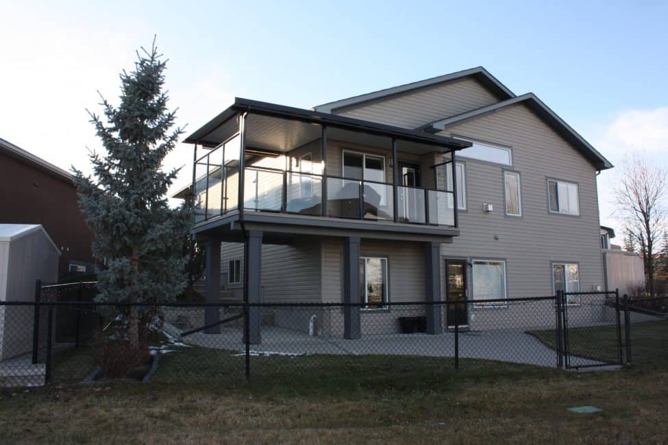 Patio Cover Winter Install in Calgary