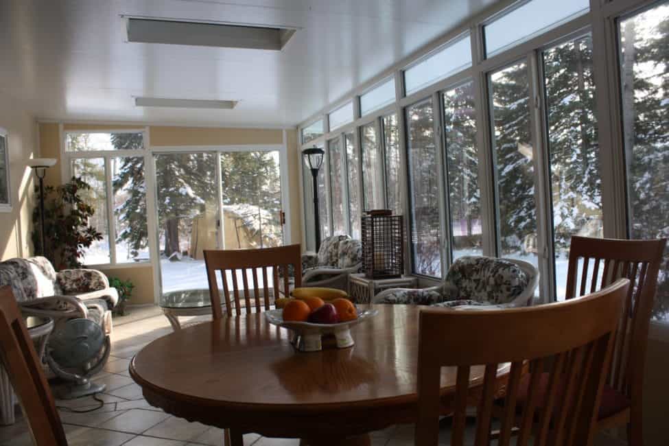 Inside of a Sunroom in Calgary