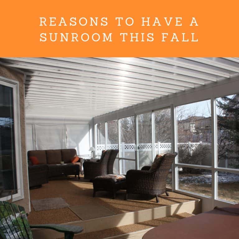 Why you need a sunroom this fall
