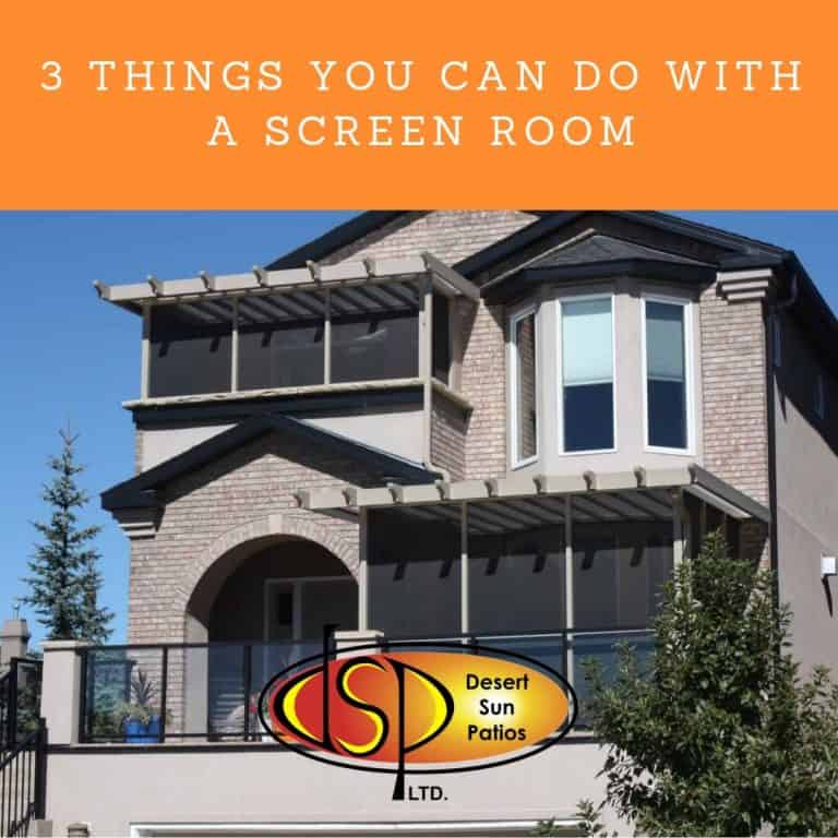 3 Things You Can Do With A Screen Room