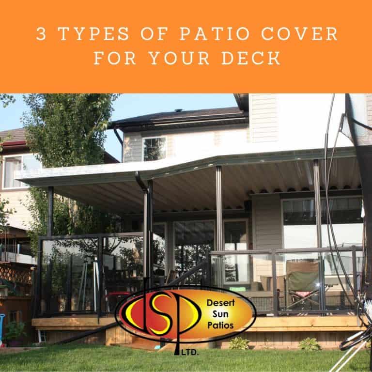 3 Types of Patio Cover for your Deck