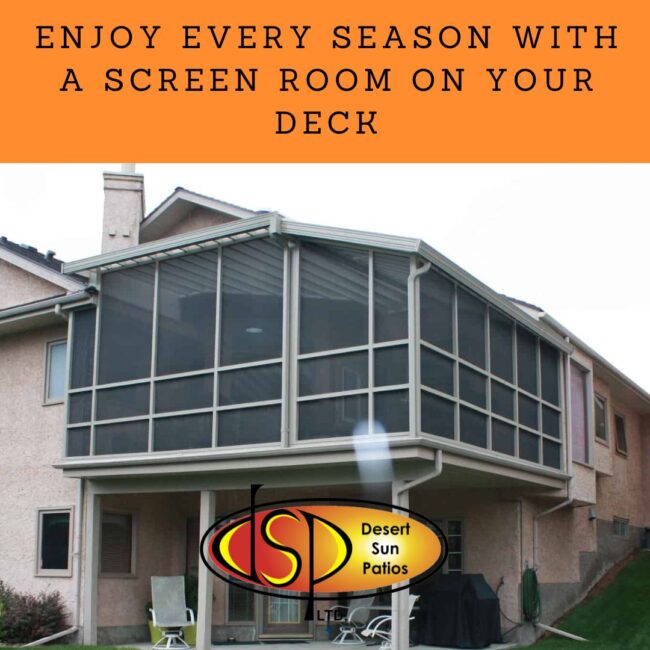 Enjoy Every Season with a Screen Room on Your Deck